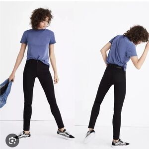 Madewell roadtripper high rise skinny jeans in Bennett black